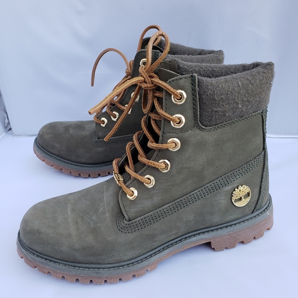 olive green timberland boots